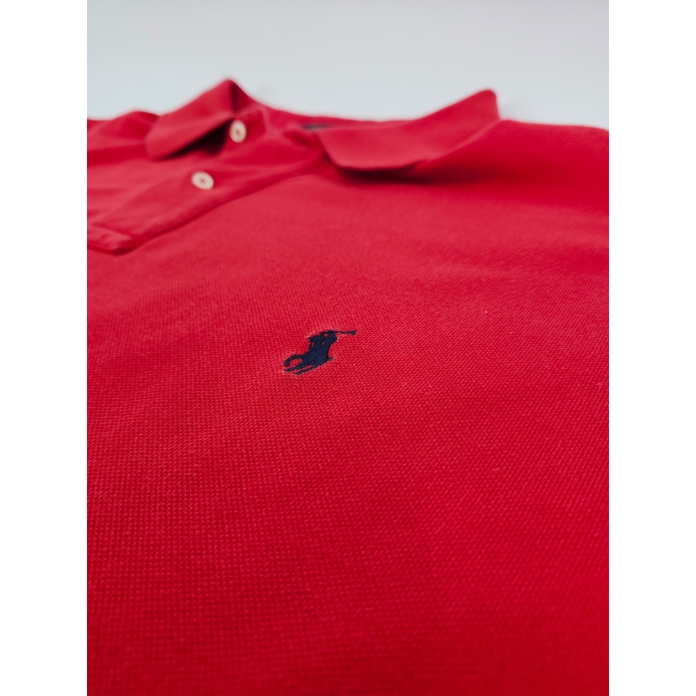 Polo Ralph Lauren Mens 2XLT Red Short Sleeve Pique Polo Shirt Tall Big & Tall